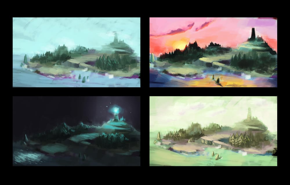 Color and light study: Island - image 1 - student project
