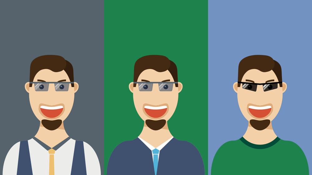 Flat Design Guy with Glases - image 1 - student project