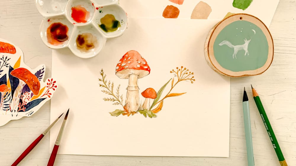 Sample Project Woodland Mushrooms - image 2 - student project