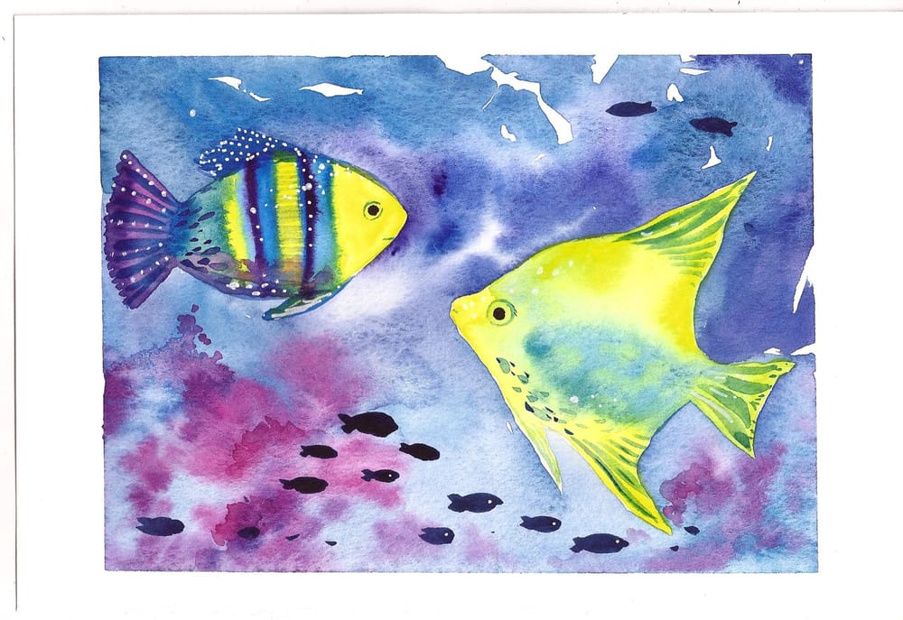 Watercolor Fish - image 2 - student project
