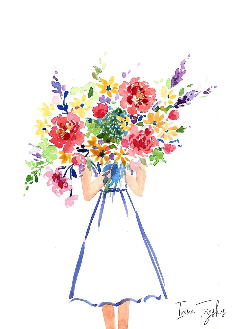 Watercolor Summer Flowers {Sample Project} - image 1 - student project