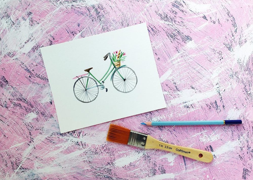 DIY Photo Backdrop for watercolor paintings - image 3 - student project