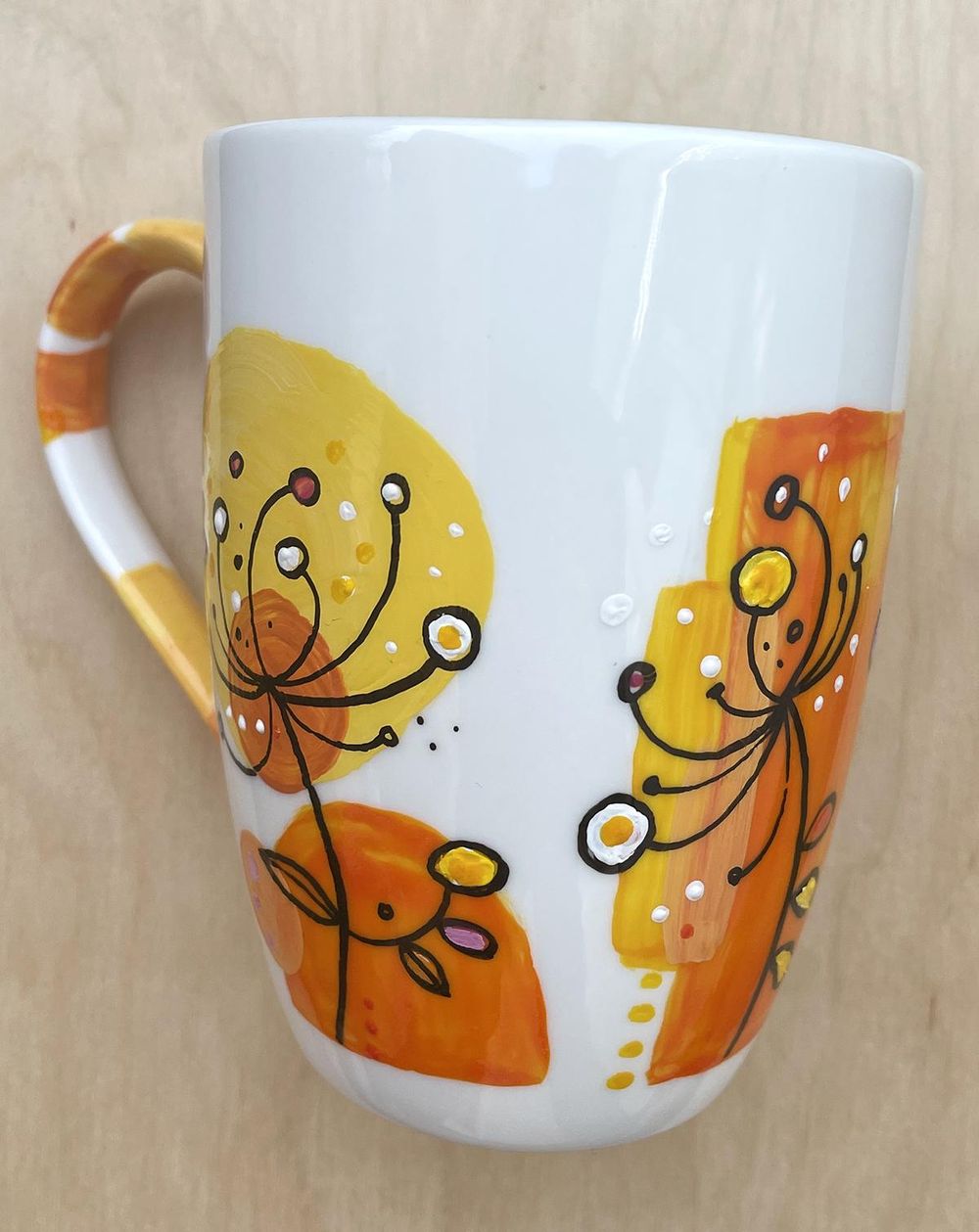 ¡Mi taza pintada para esta clase! * My Handpainted Mug Project! - image 2 - student project
