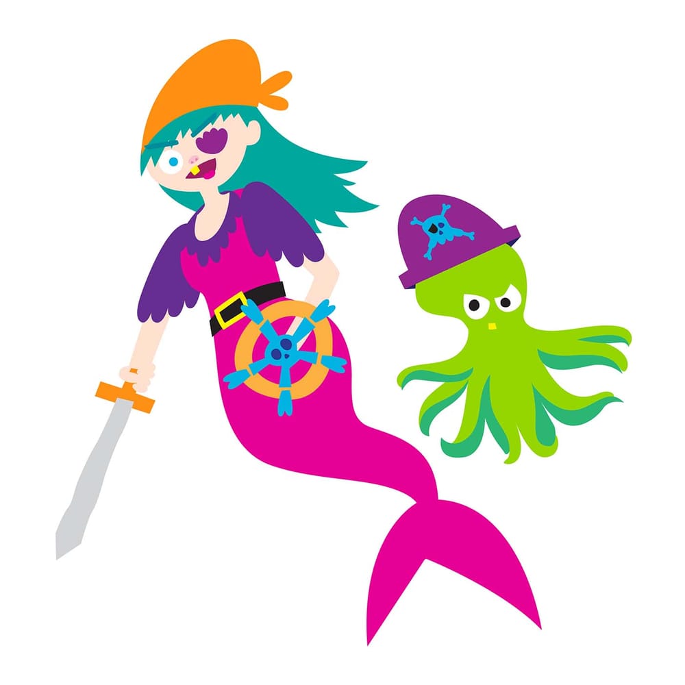Pirate Mermaid and Octopus Sidekick - image 2 - student project