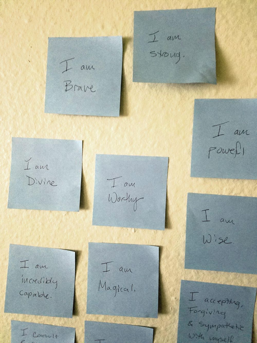 My wall of affirmations Skillshare Student Project