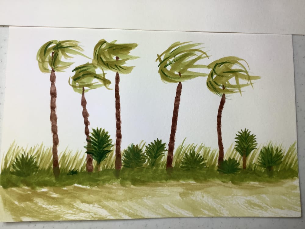 Negative space Birch Trees by Marla S - image 2 - student project
