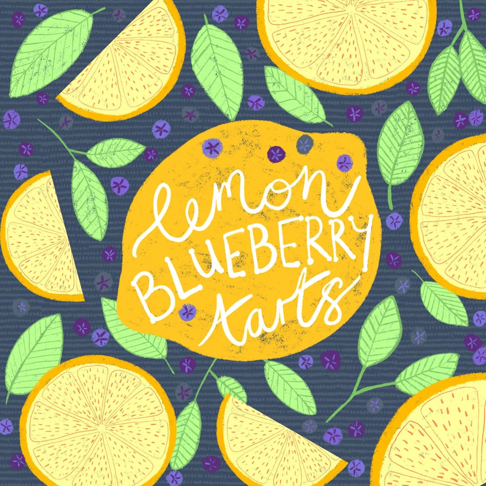 Lemon blueberry tarts - image 1 - student project