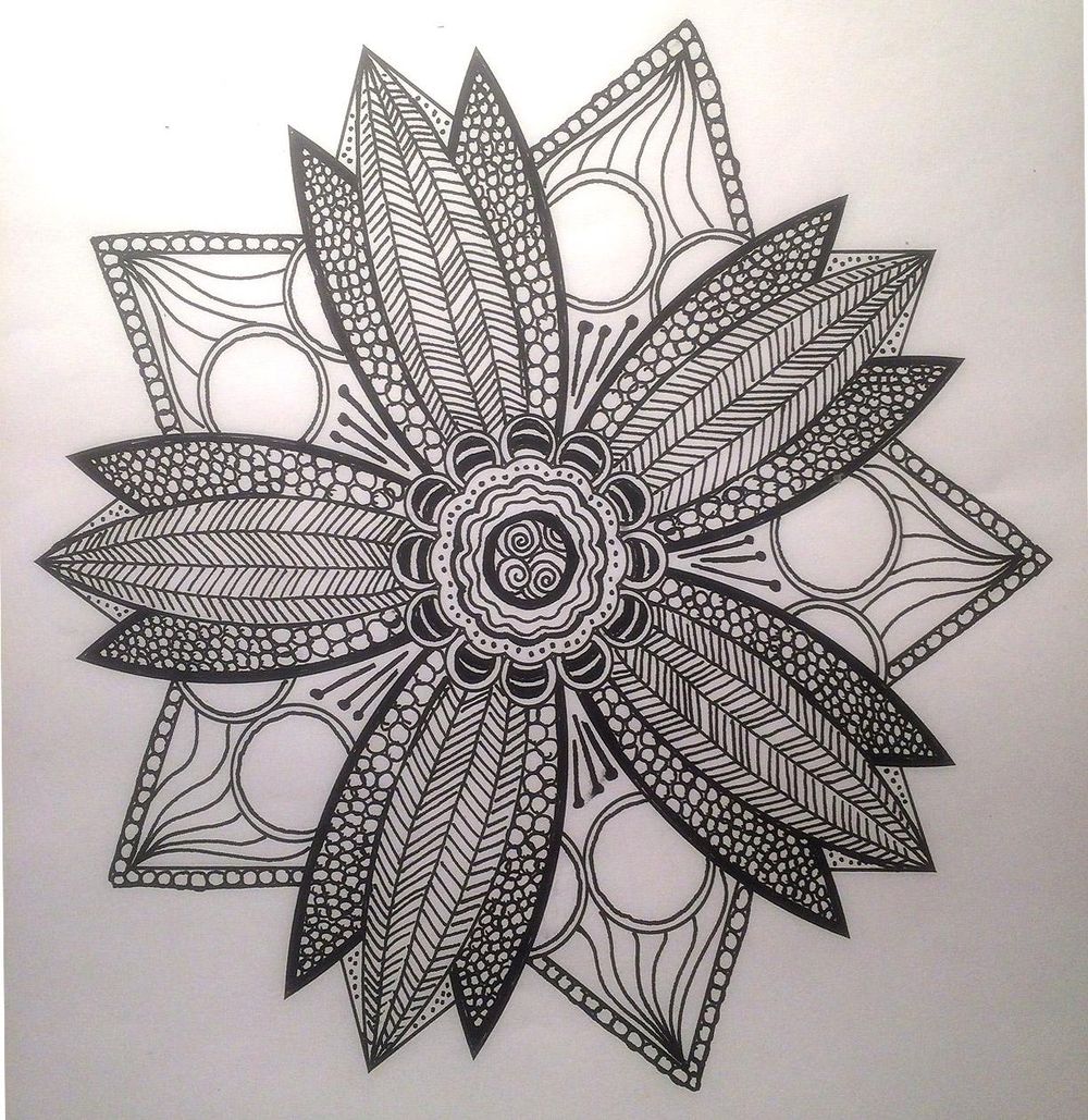 Sunshiny Star Mandala - image 1 - student project