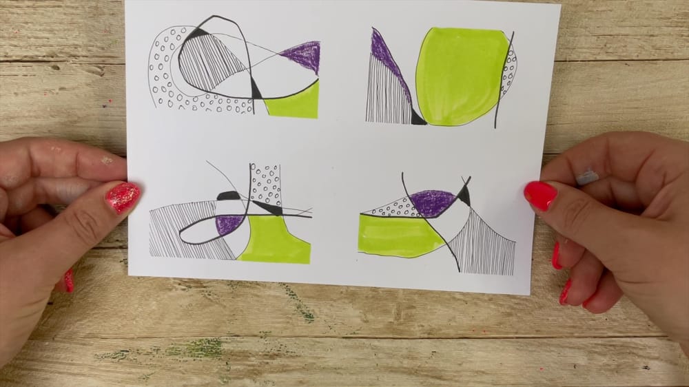 Mindful Grid Art Methode 1 - image 1 - student project