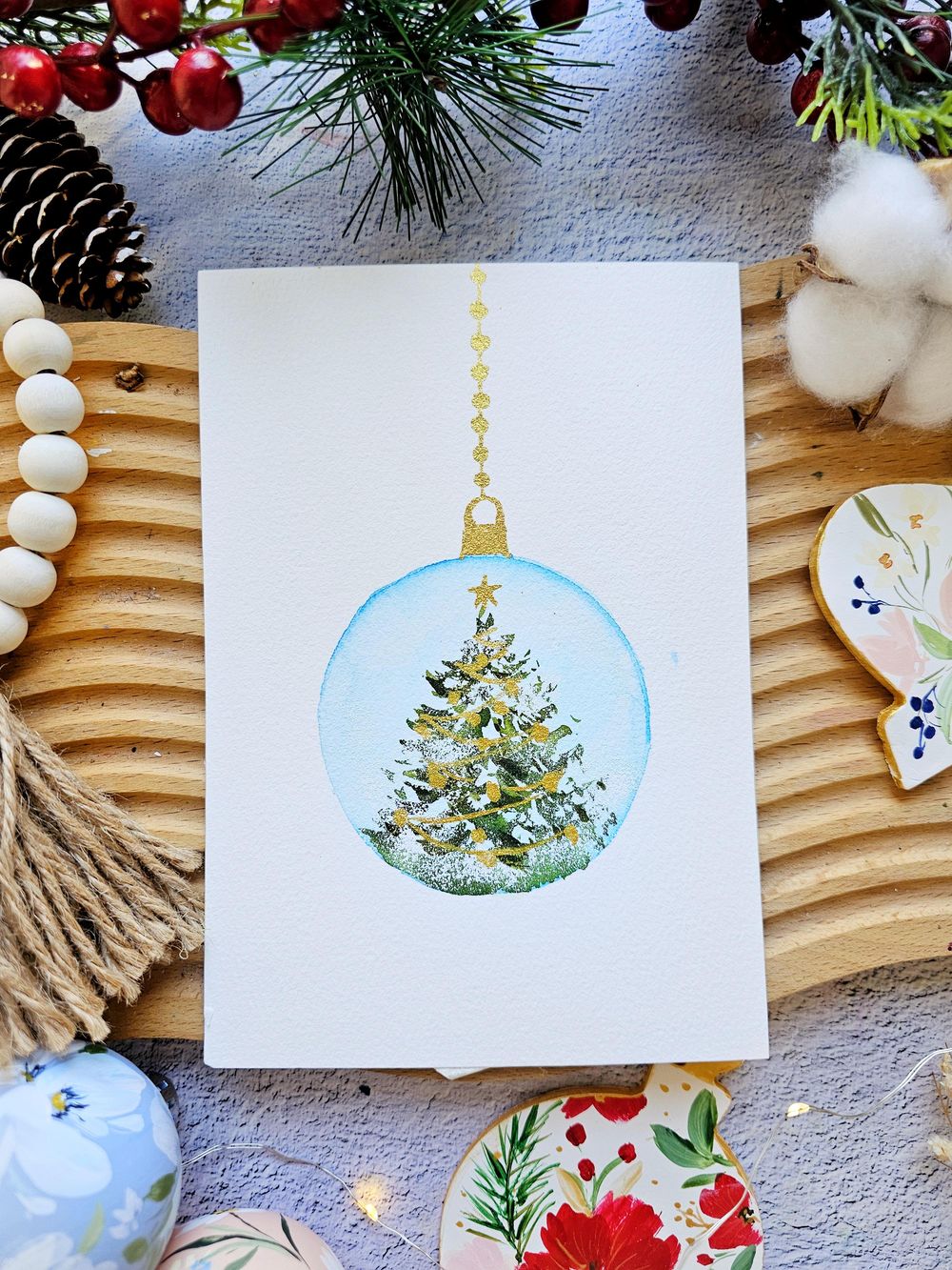 Holiday Watercolor Cards - image 1 - student project