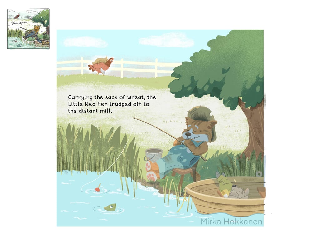Thumbnail to final illustration - image 3 - student project
