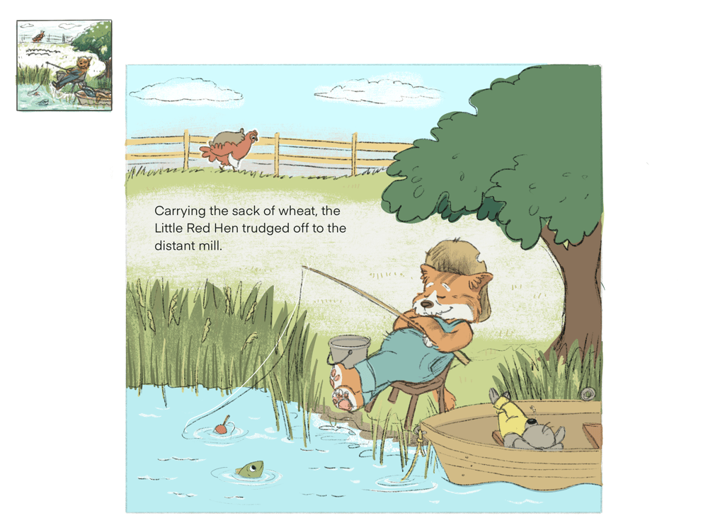 Thumbnail to final illustration - image 2 - student project