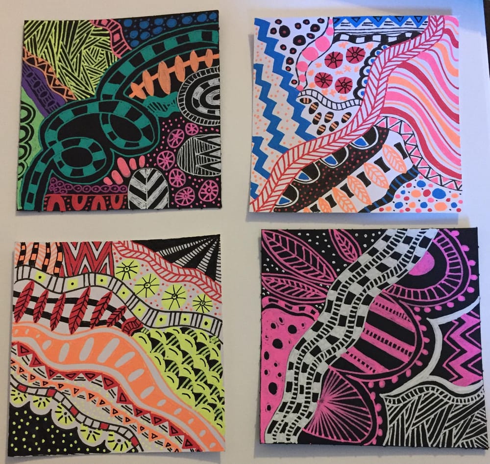 Gel pen doodles Skillshare Student Project