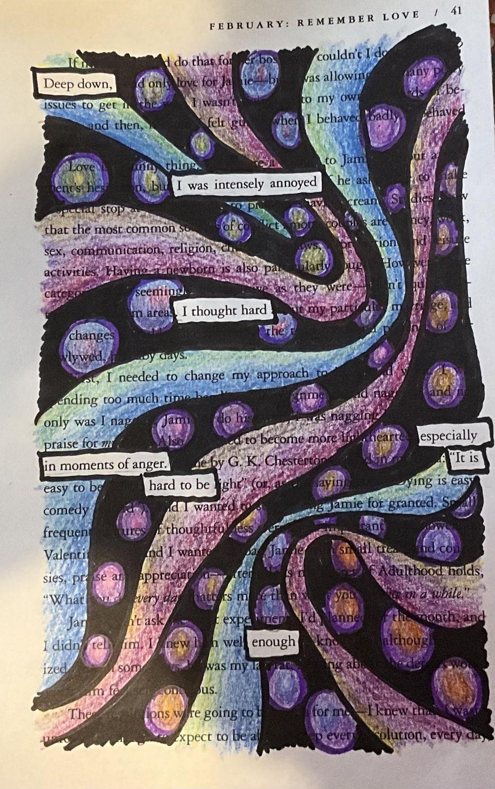 Blackout Poetry - image 1 - student project