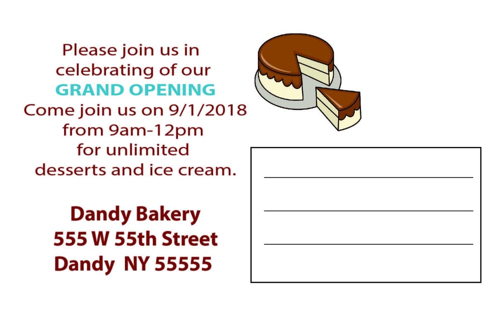 Bakery Grand Opening - image 3 - student project