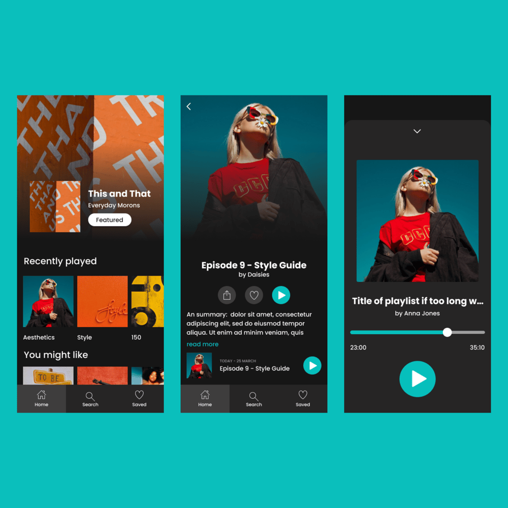 Podcast App - image 1 - student project