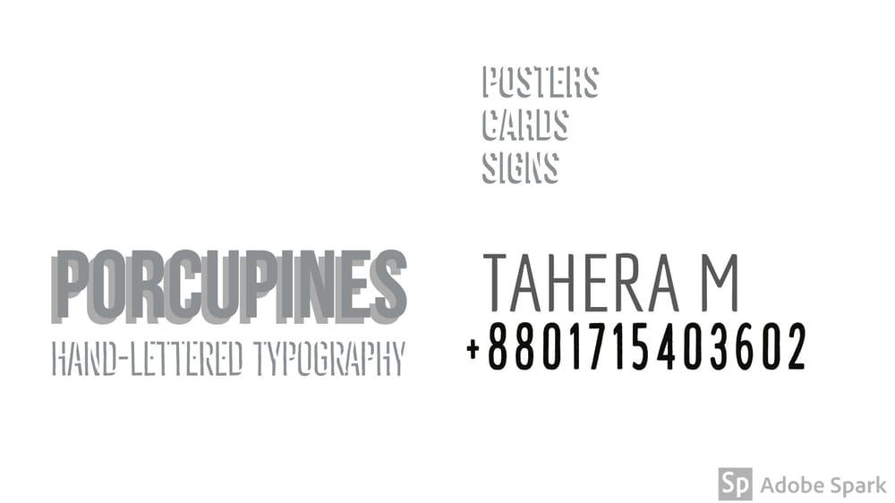 a business card draft Skillshare Student Project