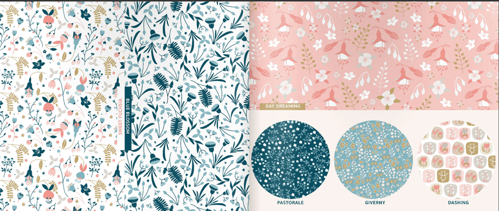 Surface Pattern Design Portfolio by COTTONFLOWER Studio - image 3 - student project