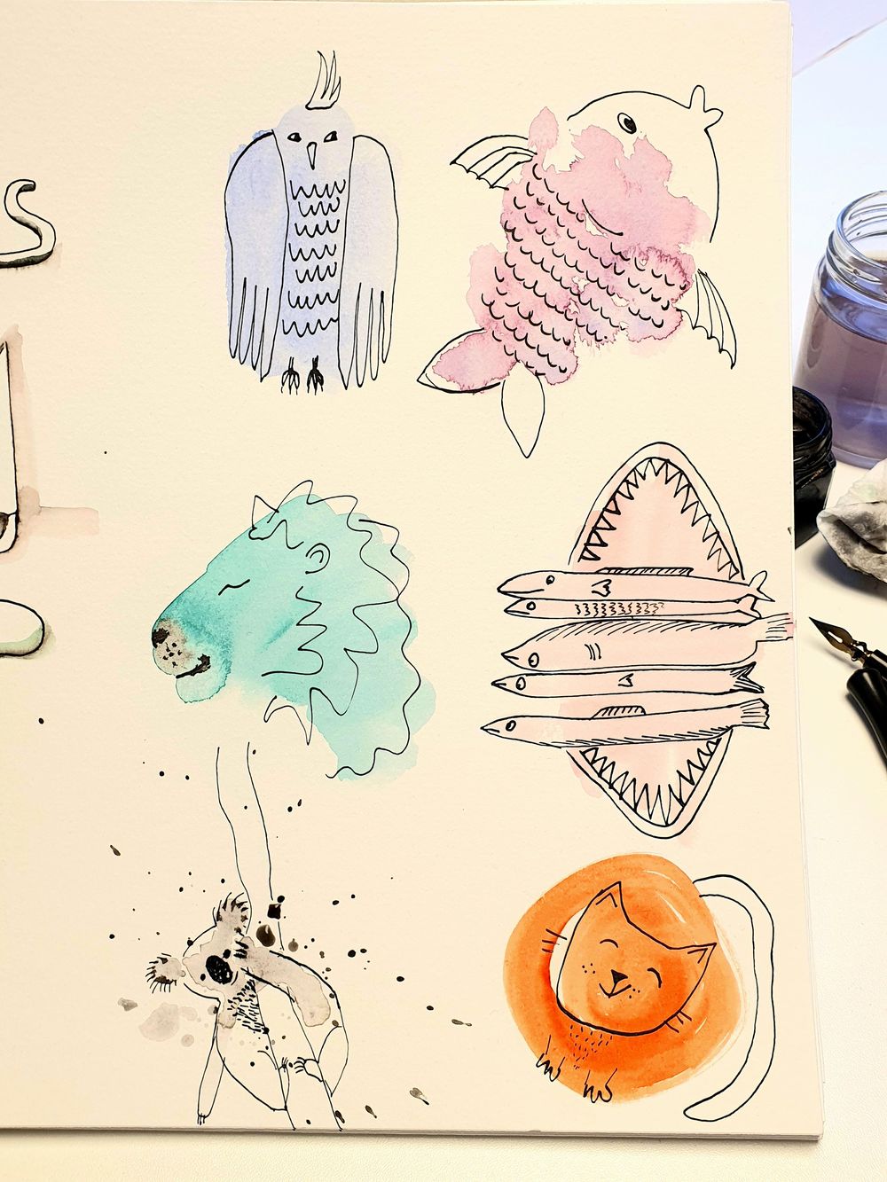 cat doodles - image 2 - student project