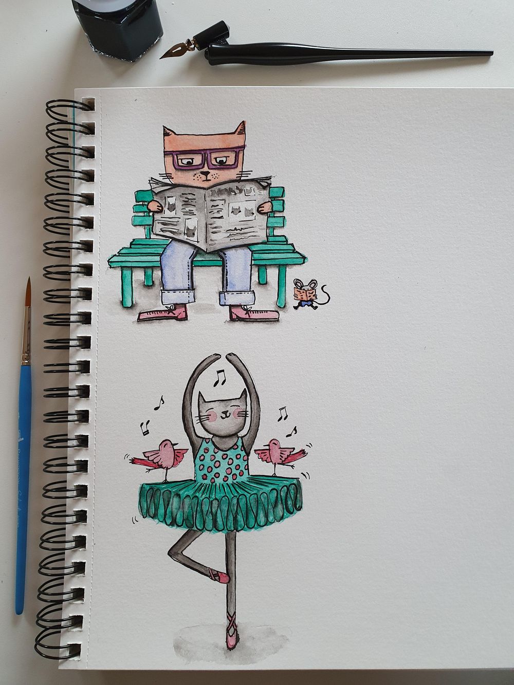 cat doodles - image 3 - student project
