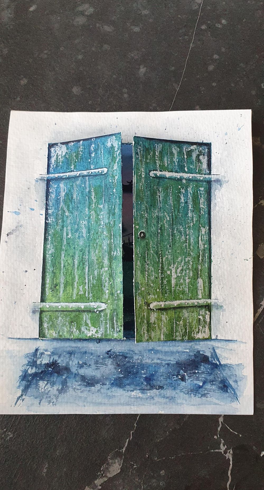 Magical Lift-the-Flap Door and Seascape Painting - image 1 - student project