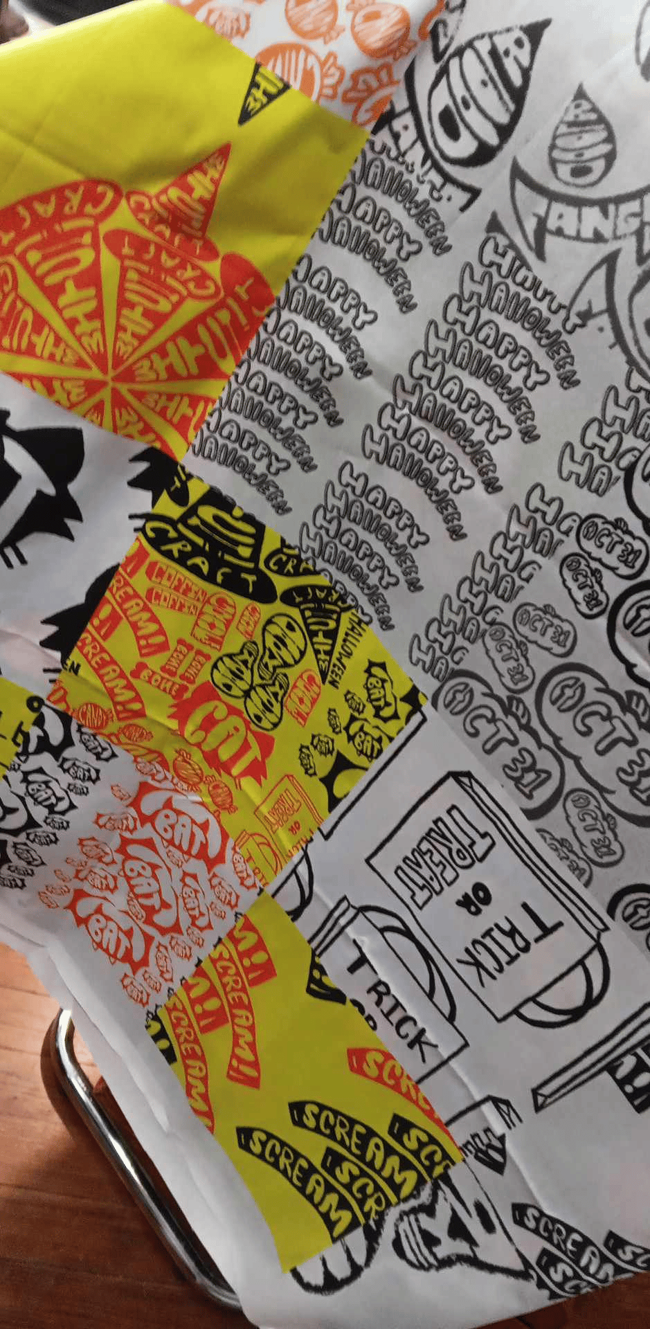 Halloween Typography Fabric Collection - image 1 - student project