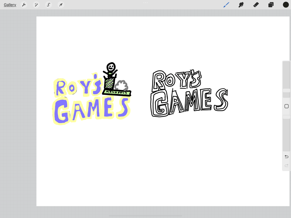 logo design, in procreate - image 5 - student project