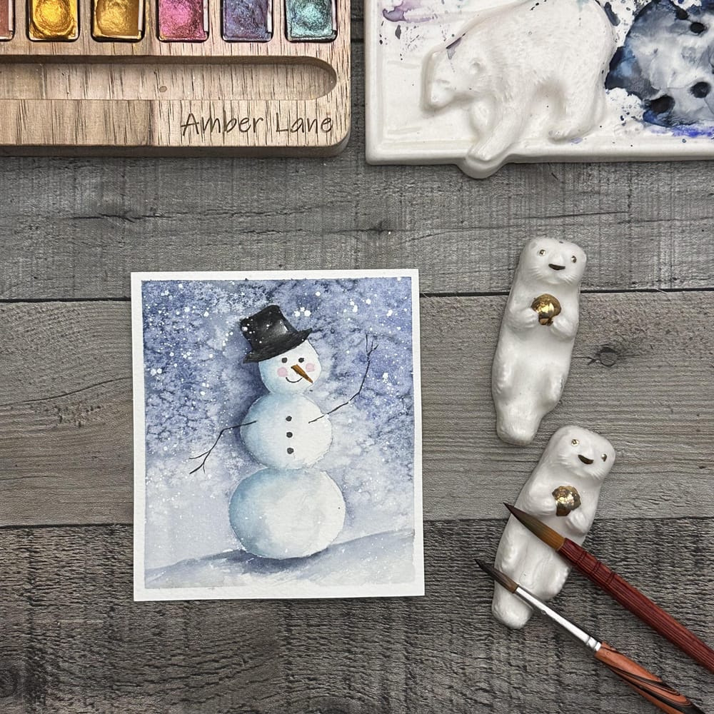 Snow person w/ salt - image 1 - student project