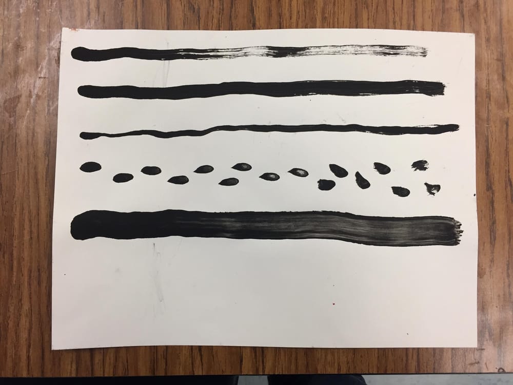 making marks....making brushes!! Loved this!!! - image 3 - student project