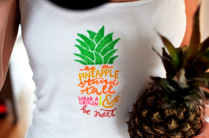 Custom T-shirt Pineapple - image 1 - student project
