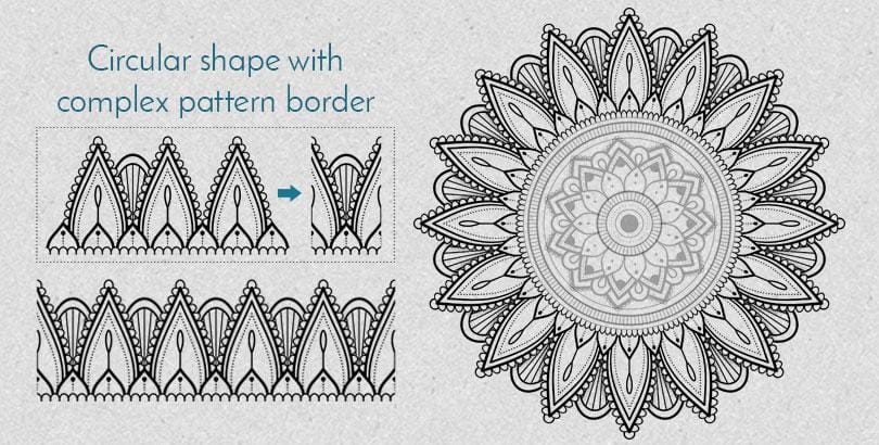 Mandala with pattern brushes - image 5 - student project