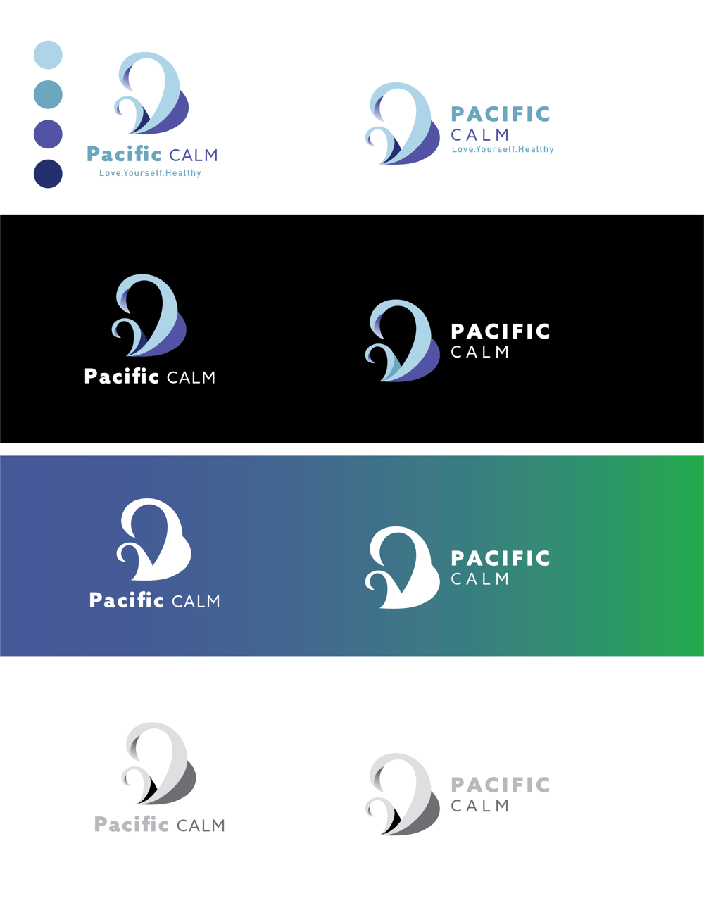 Pacific Calm - logo design - image 1 - student project