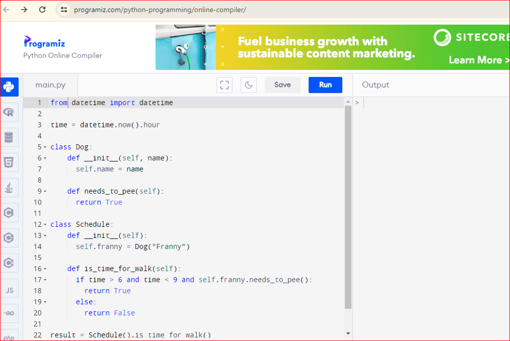 Testing run little program py - image 1 - student project