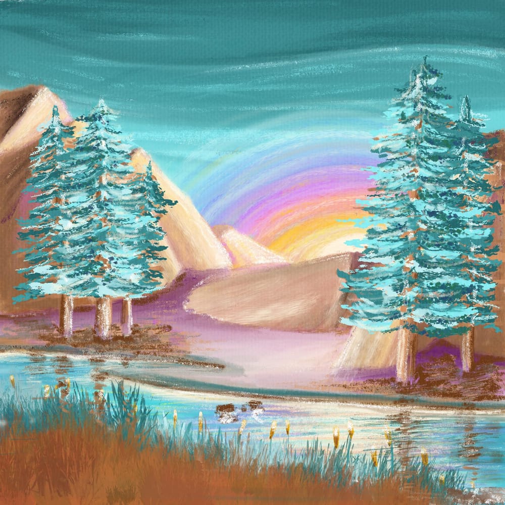 Mountain Sunset - image 4 - student project