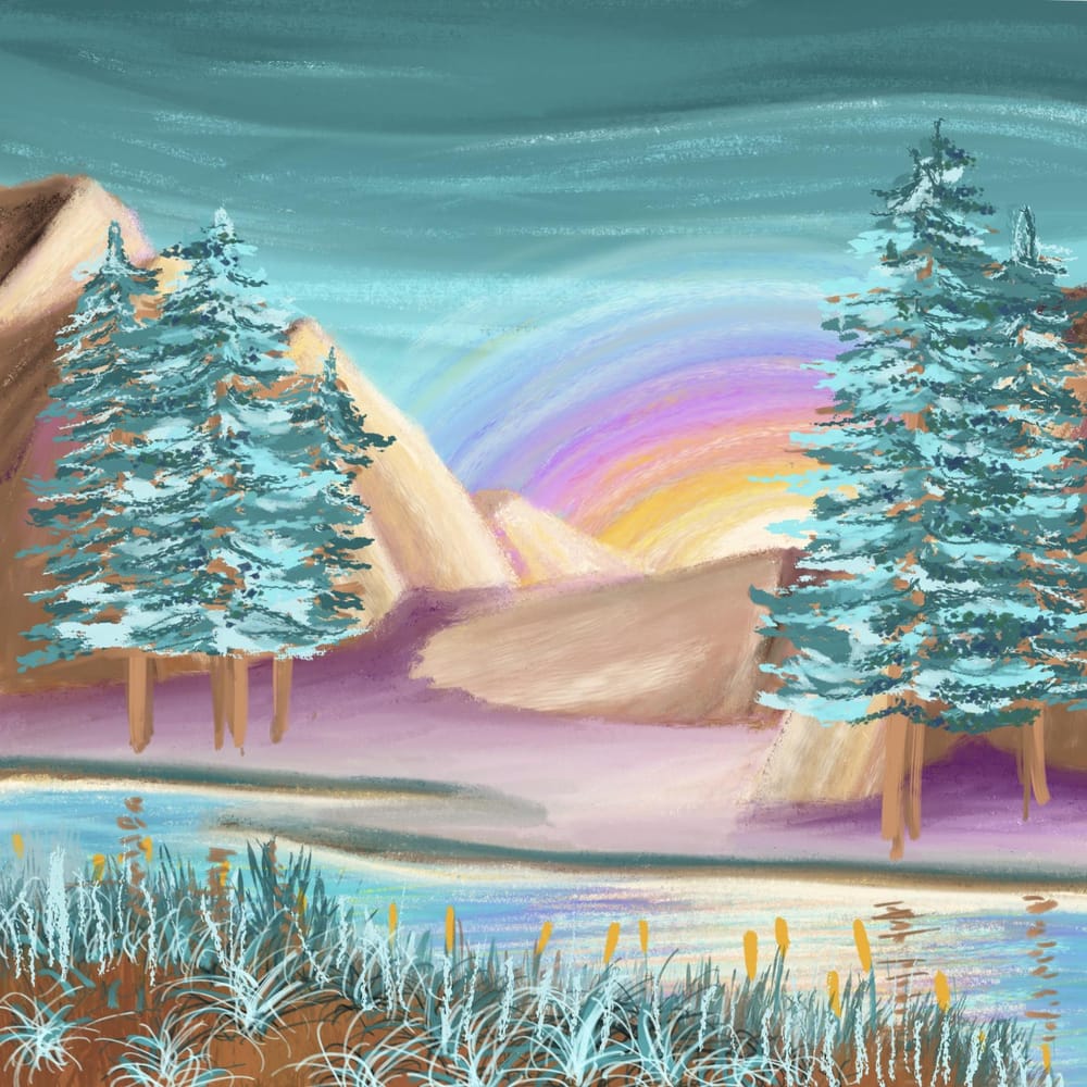 Mountain Sunset - image 6 - student project