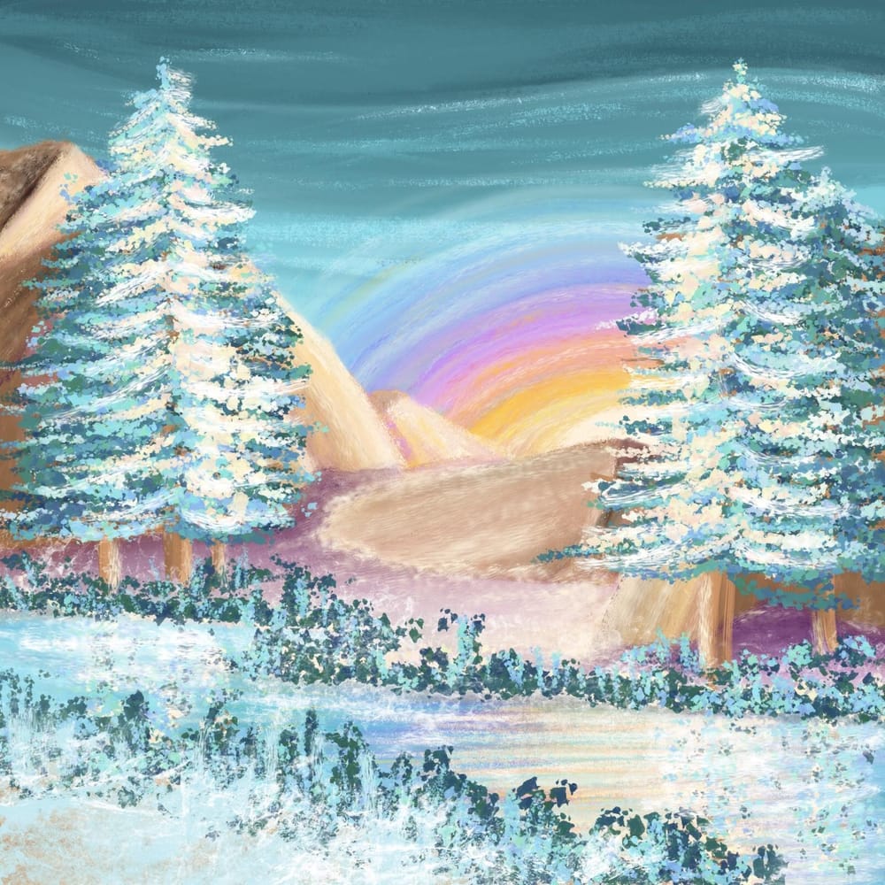 Mountain Sunset - image 5 - student project