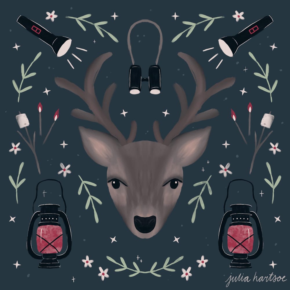 Deer symmetry illustration - image 9 - student project