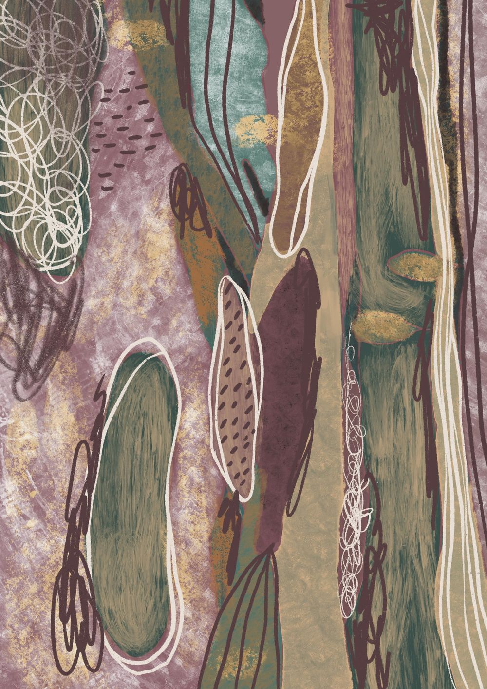 Abstract painting in Procreate - image 8 - student project