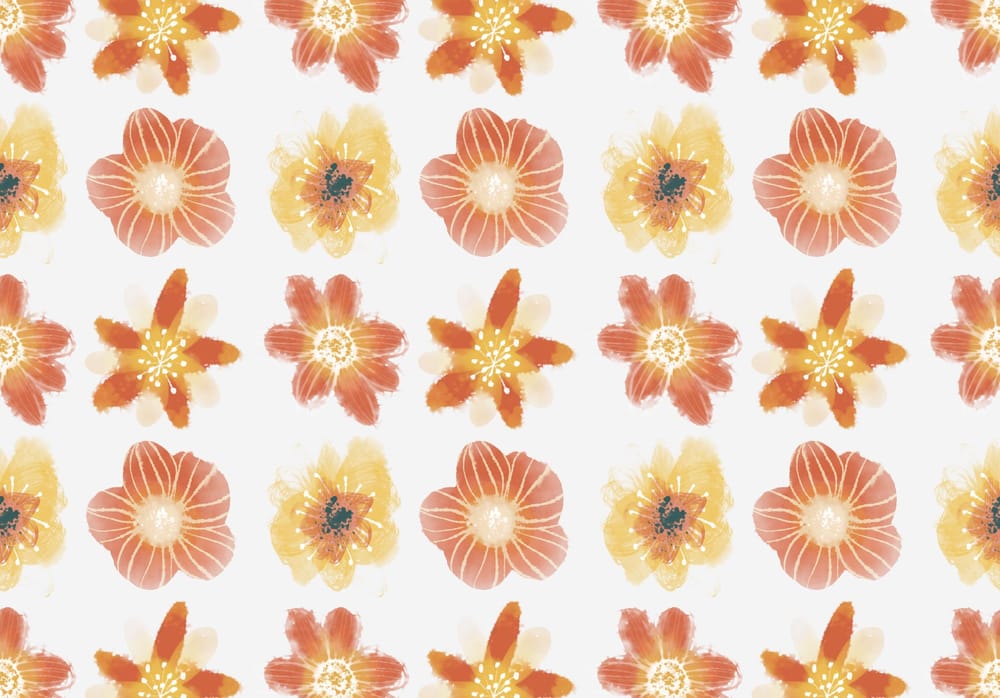 Adobe Fresco watercolour flowers - image 3 - student project