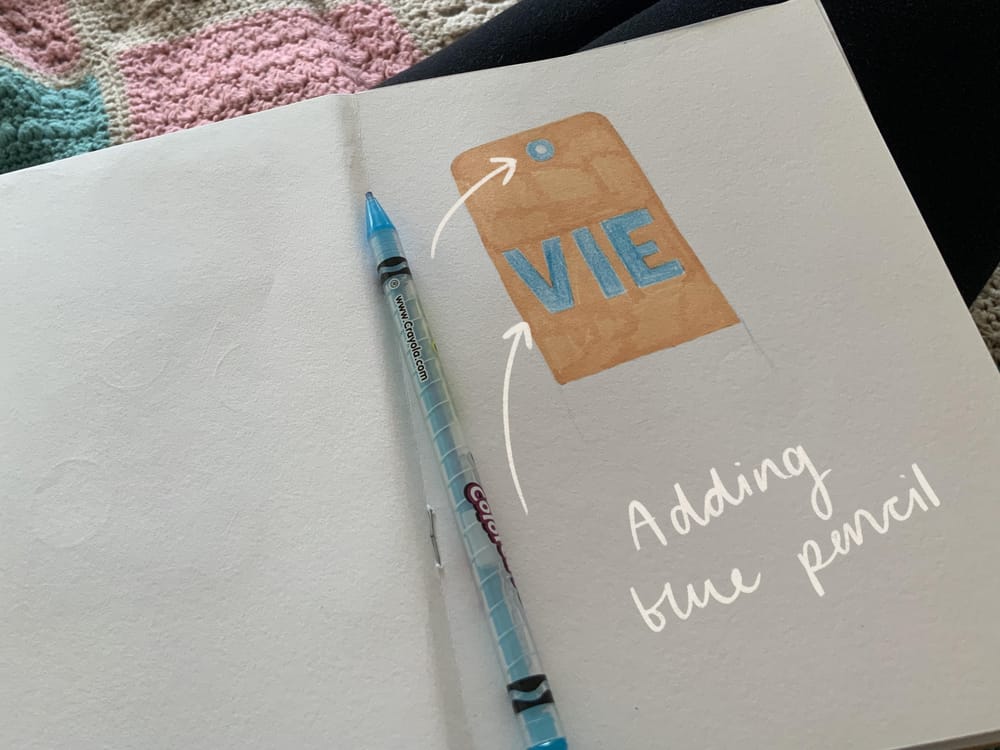 Vienna Luggage Tag (Sketchbook Practice) - image 4 - student project