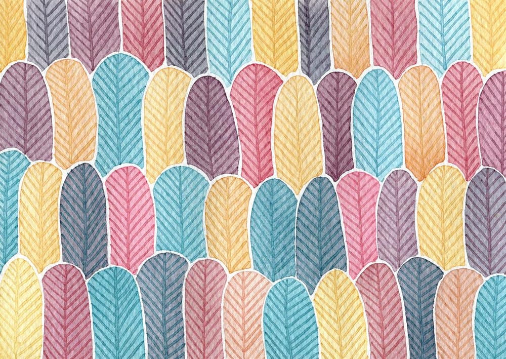 Sample Project: Feather Forest Pattern - image 7 - student project