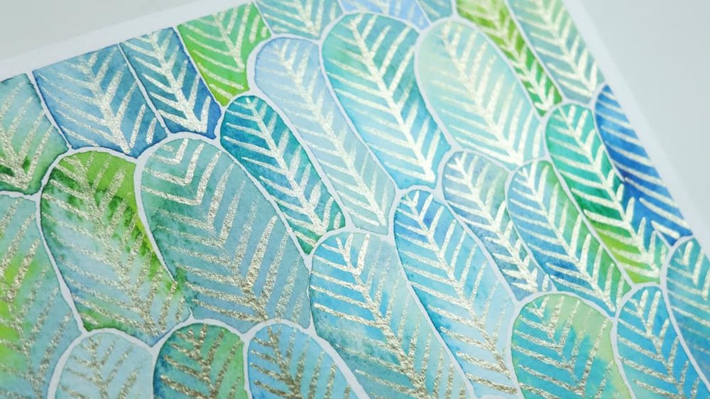 Sample Project: Feather Forest Pattern - image 1 - student project