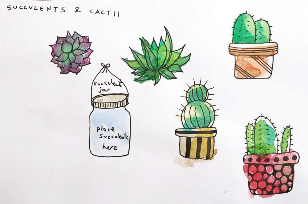 Botanical Line Drawing - image 6 - student project