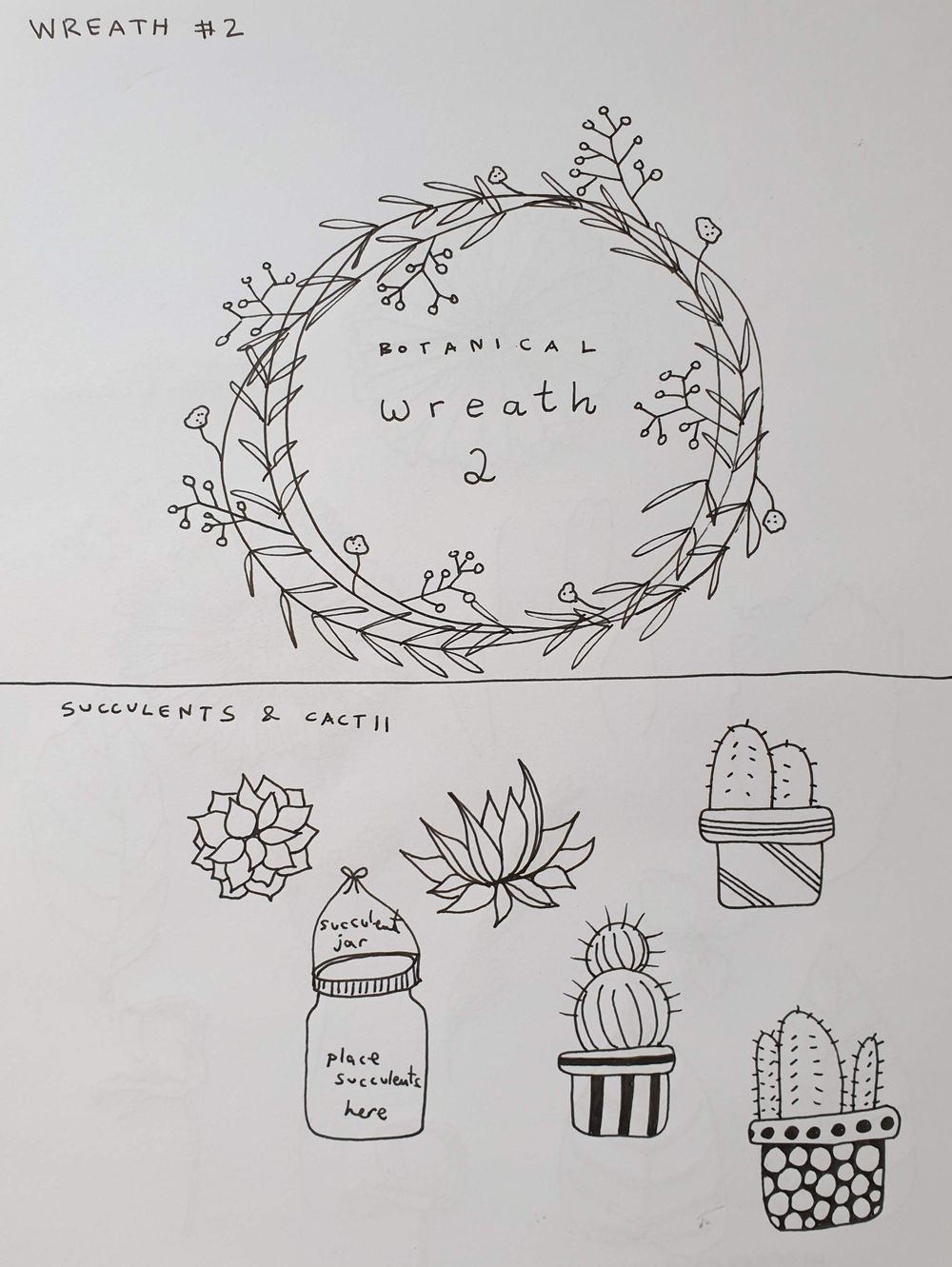 Botanical Line Drawing - image 4 - student project