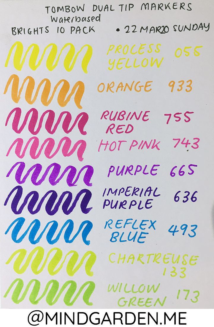 Tombow Dual Tip Markers - Bright 10 Set - image 1 - student project