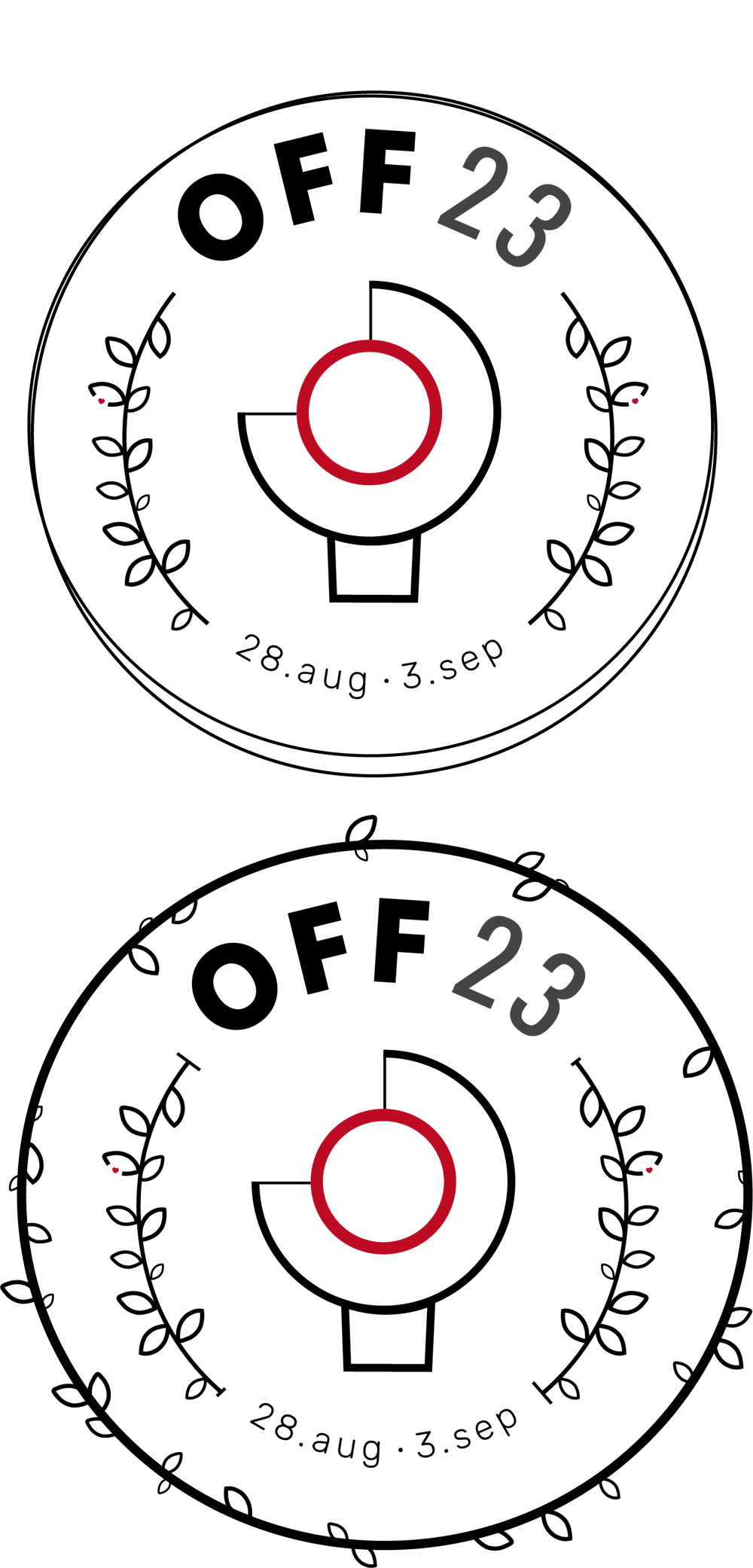 Badge style logo for Odense Film Festival - image 1 - student project