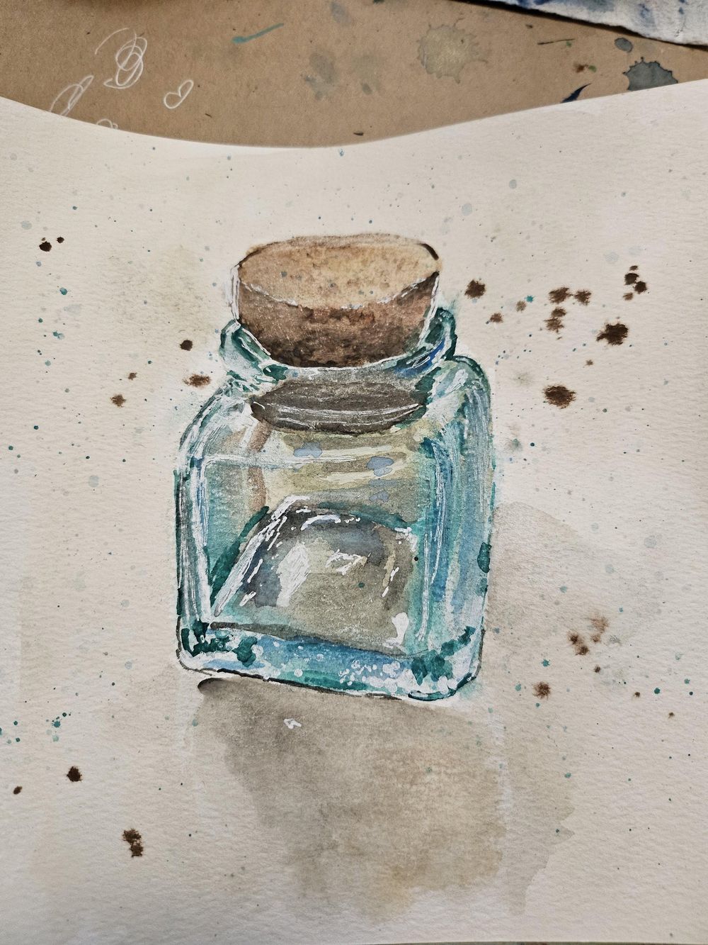 Transparent Glass Objects In Watercolor - image 1 - student project