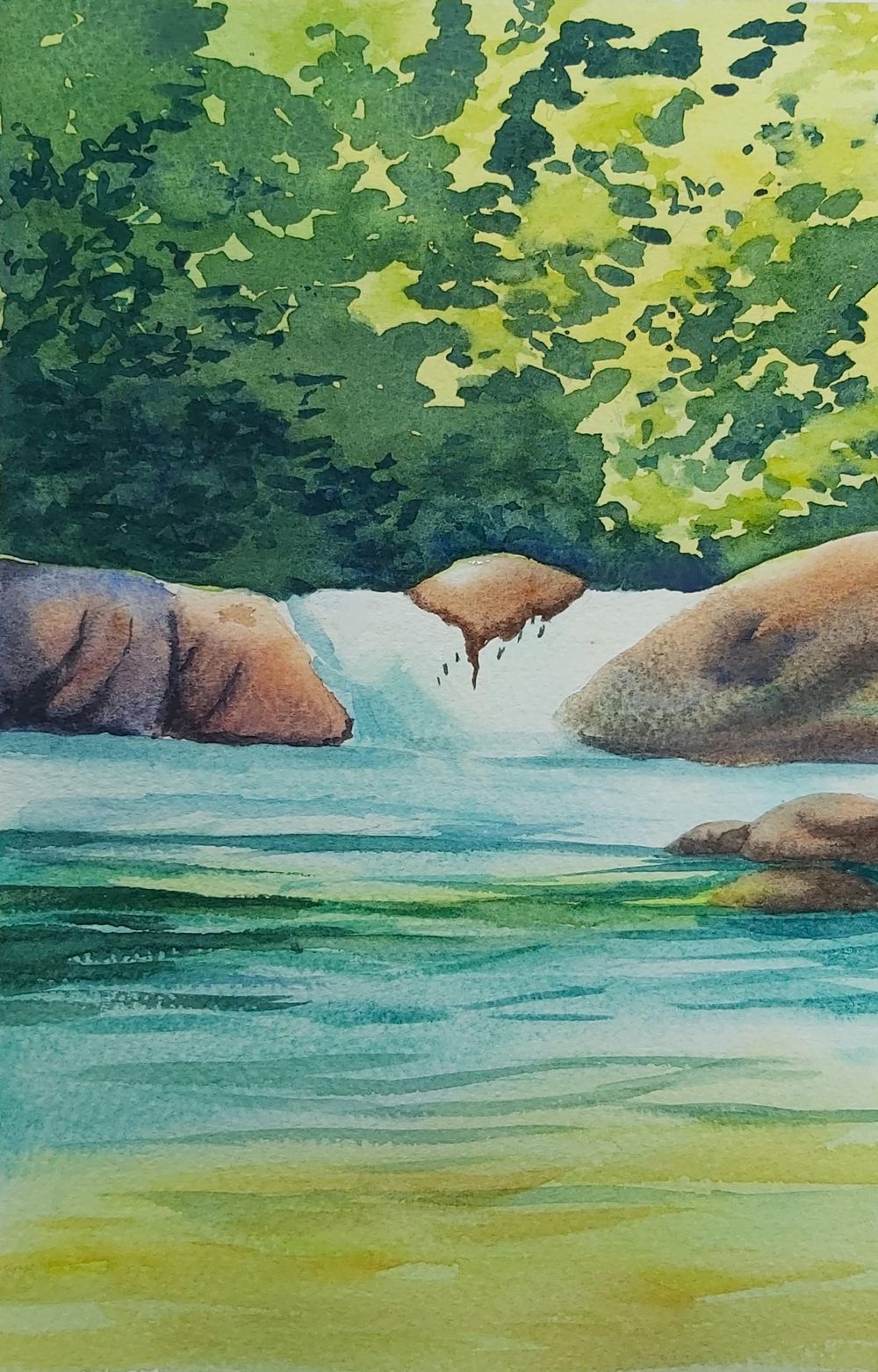 Forest Waterfall Landscape - image 1 - student project