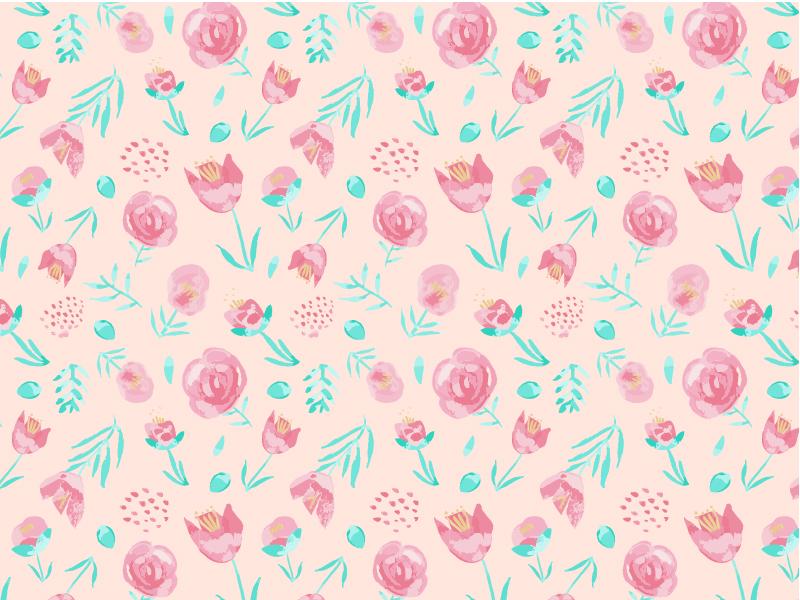 Watercolor Florals - image 4 - student project