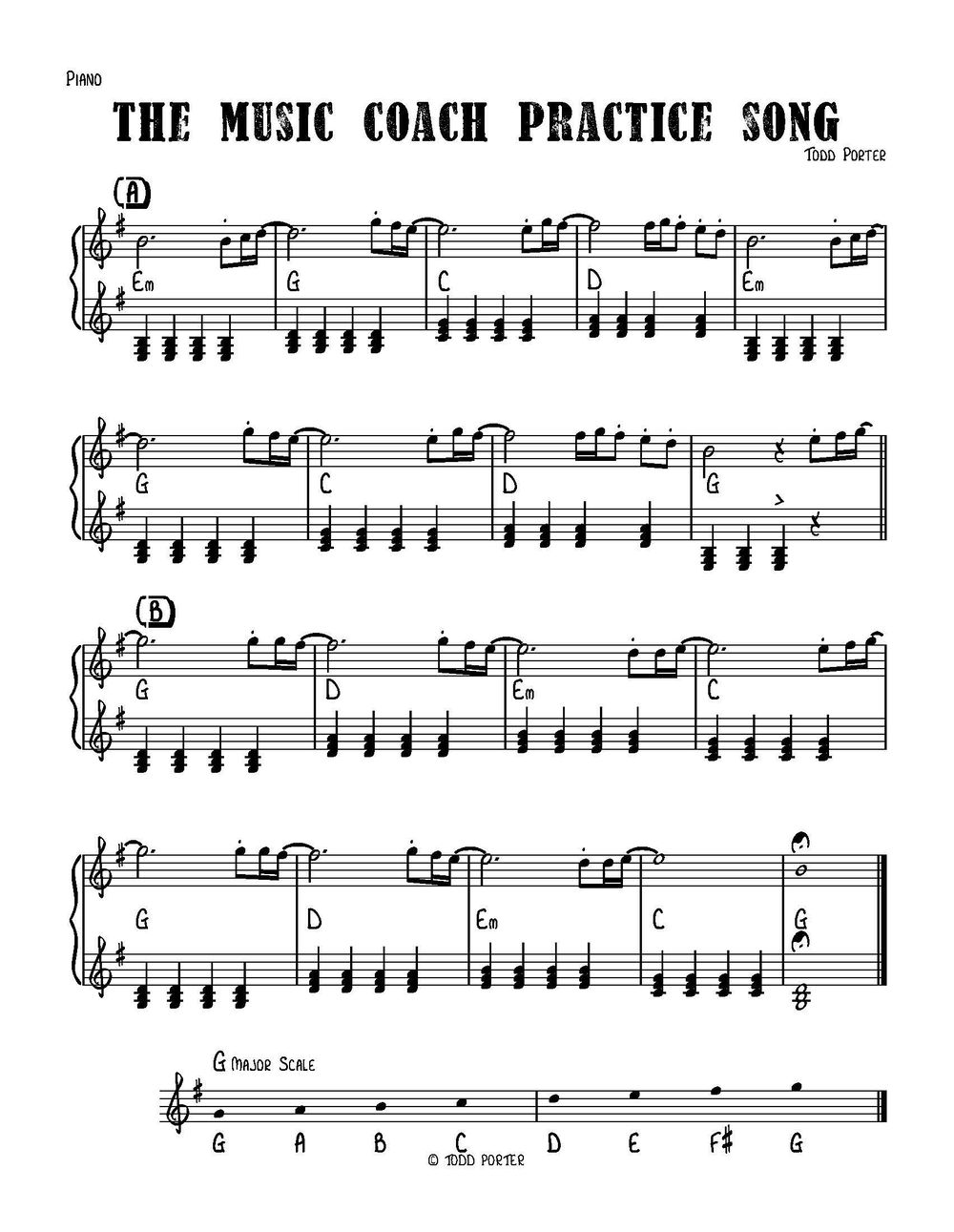 Piano Sheet Music - image 1 - student project